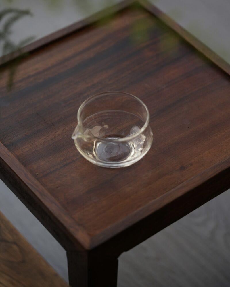 IMG_0517 Minimalist Glass Water Drop 150ml Fair Cup Gong Dao Bei