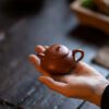 Half Handmade Gold Sand Zhuni Pao Gua 80ml Yixing Teapot