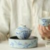 Hand-painted Vintage Style Ceramic Pomegranate 120ml Gaiwan