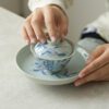 Hand-painted Vintage Style Ceramic Pomegranate 120ml Gaiwan