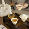 Jade White Porcelain Goldfish 110ml Gaiwan