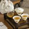 Jade White Porcelain Goldfish 110ml Gaiwan