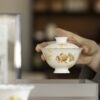 Jade White Porcelain Goldfish 110ml Gaiwan