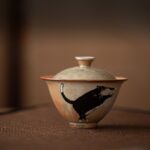 Soda Fired Gradient Glaze Ceramic Kitten 130ml Gaiwan