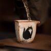 14 Soda Fired Gradient Glaze Ceramic Kitten 160ml FairCup GongDao Bei