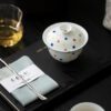 853 (14) Jade White Porcelain Polka Dot 120ml Gaiwan