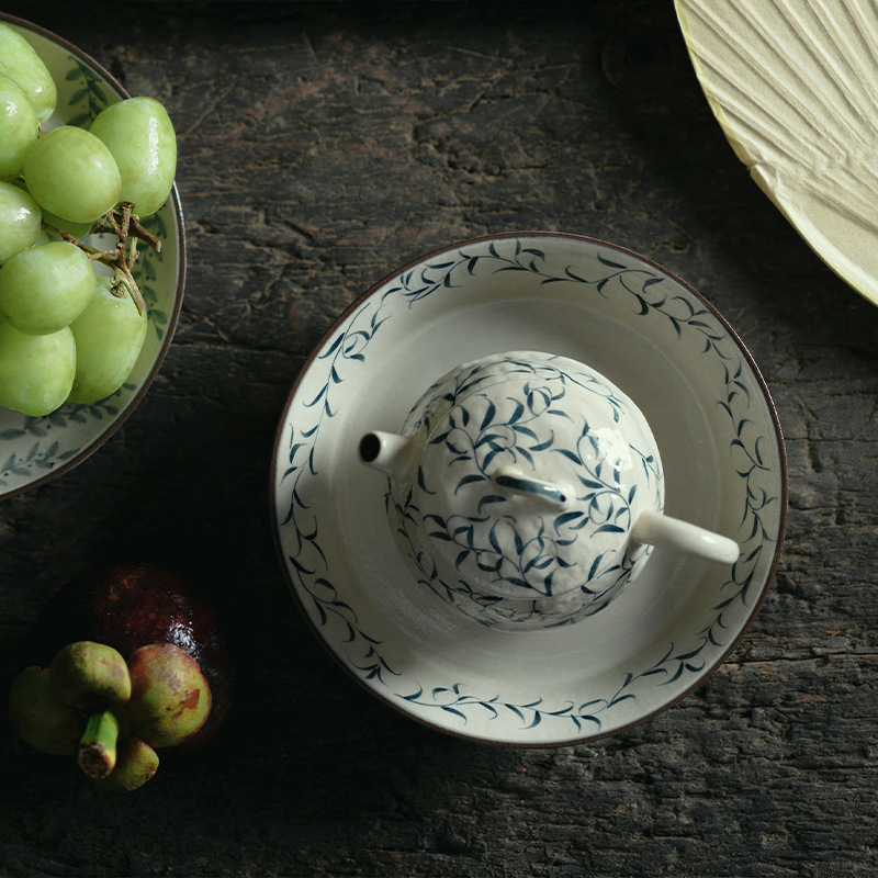 856 (10) Handmade Powder Glaze Ceramic Spring Buds 120ml Gaiwan