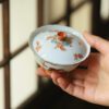 Handmade Hand-painted Ceramic Auspicious Bunny 120ml Gaiwan