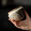 860 (7) Soda Fired Gradient Glaze Ceramic Crane 100ml Teapot