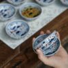 Hand-painted Underglaze Red Ceramic Fish and Algae 90ml Puerh Tea Cup