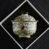 Hand-painted Vintage Style Ceramic Auspicious Cloud 100ml Gaiwan