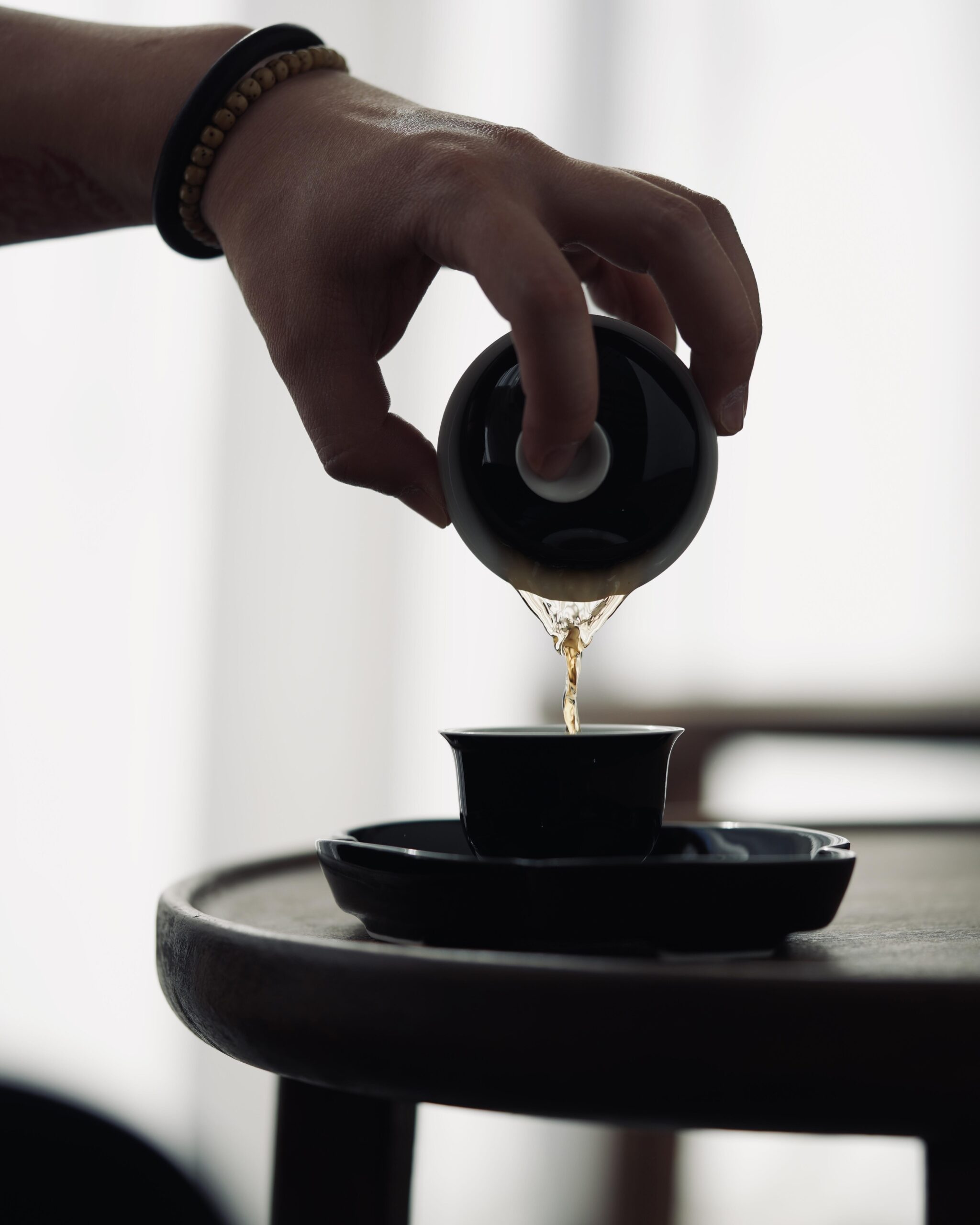 Handmade Black Glaze Ceramic 60ml Gaiwan Set