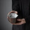 Wabisabi Style Ceramic Hexgonal Tea Basin With Tin Cover1 Wabisabi Style Ceramic Hexgonal Tea Basin With Tin Cover