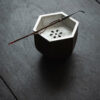 Wabisabi Style Ceramic Hexgonal Tea Basin With Tin Cover3 Wabisabi Style Ceramic Hexgonal Tea Basin With Tin Cover