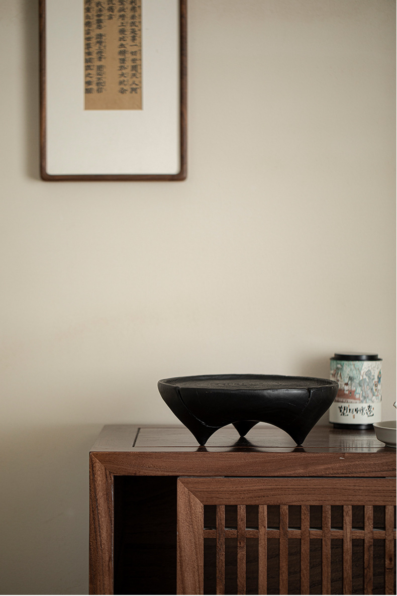 Wabisabi Style Charcoal Fired Wood Zen Tea Tray10 Wabisabi Style Charcoal Fired Wood Zen Tea Tray