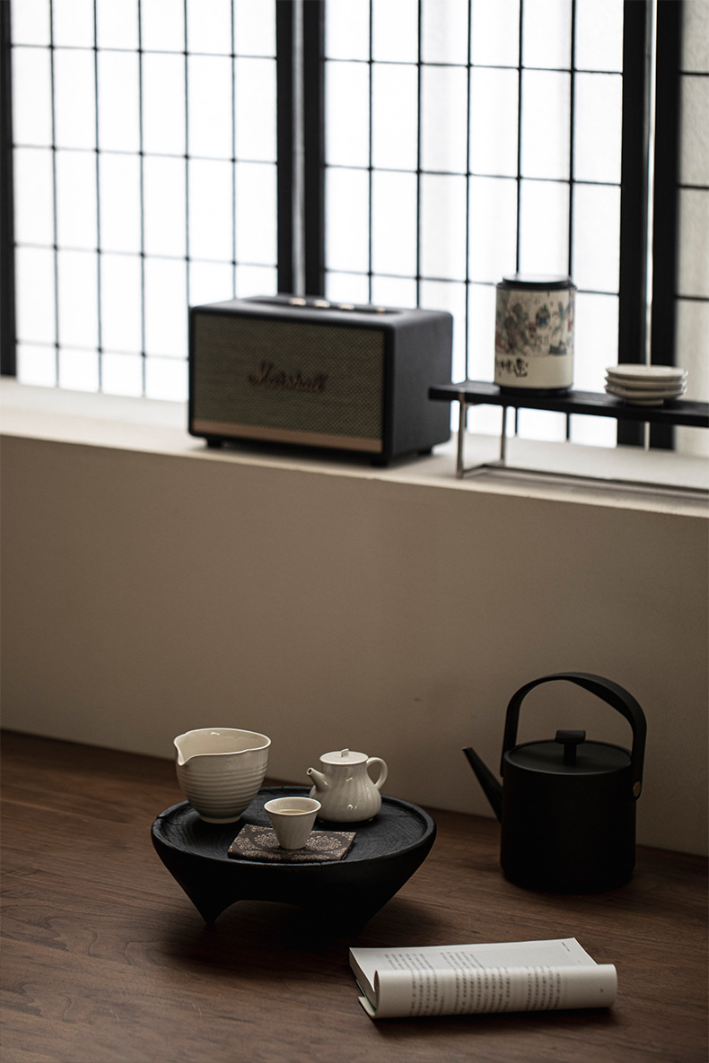 Wabisabi Style Charcoal Fired Wood Zen Tea Tray15 Wabisabi Style Charcoal Fired Wood Zen Tea Tray