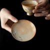 主图-04 Soda Fired Gradient Glaze Ceramic Crane 100ml Teapot