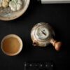 主图-04 Soda Fired Gradient Glaze Ceramic Crane 100ml Teapot