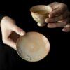详情-02 Soda Fired Gradient Glaze Ceramic Crane 100ml Teapot