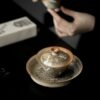 详情-04 Soda Fired Gradient Glaze Ceramic Crane 100ml Teapot