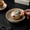 详情-05 Soda Fired Gradient Glaze Ceramic Crane 100ml Teapot
