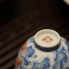 Hand-painted Qinghua Ceramic Carp Sailing 80ml Host Tea Cup