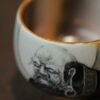 Fully Hand-painted Ceramic Bodhidharma 120ml Tea Cup Pre-Order