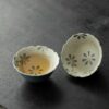 880 (10) Elegant Ceramic Daisy Flower 90ml Travel TeaSet