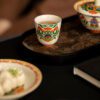 887 (14) Elegant Ceramic Thangka Pattern 120ml Gaiwan