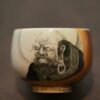Fully Hand-painted Ceramic Bodhidharma 120ml Tea Cup Pre-Order
