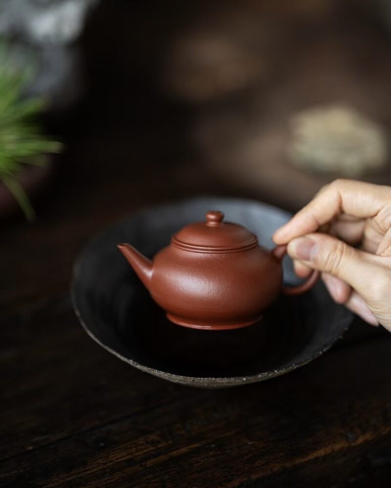 Fully Handmade Aged Zhuni Shui Ping 120ml Yixing Teapot
