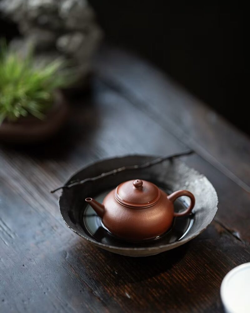 Fully Handmade Aged Zhuni Shui Ping 120ml Yixing Teapot