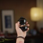 Handmade Mini Ceramic Black Gold 60ml Gaiwan Set