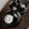 Handmade Mini Ceramic Black Gold 60ml Gaiwan Set6 Handmade Mini Ceramic Black Gold 60ml Gaiwan Set