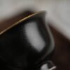 Handmade Mini Ceramic Black Gold 60ml Gaiwan Set8 Handmade Mini Ceramic Black Gold 60ml Gaiwan Set