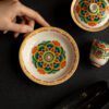 详情-03 Elegant Ceramic Thangka Pattern 120ml Gaiwan