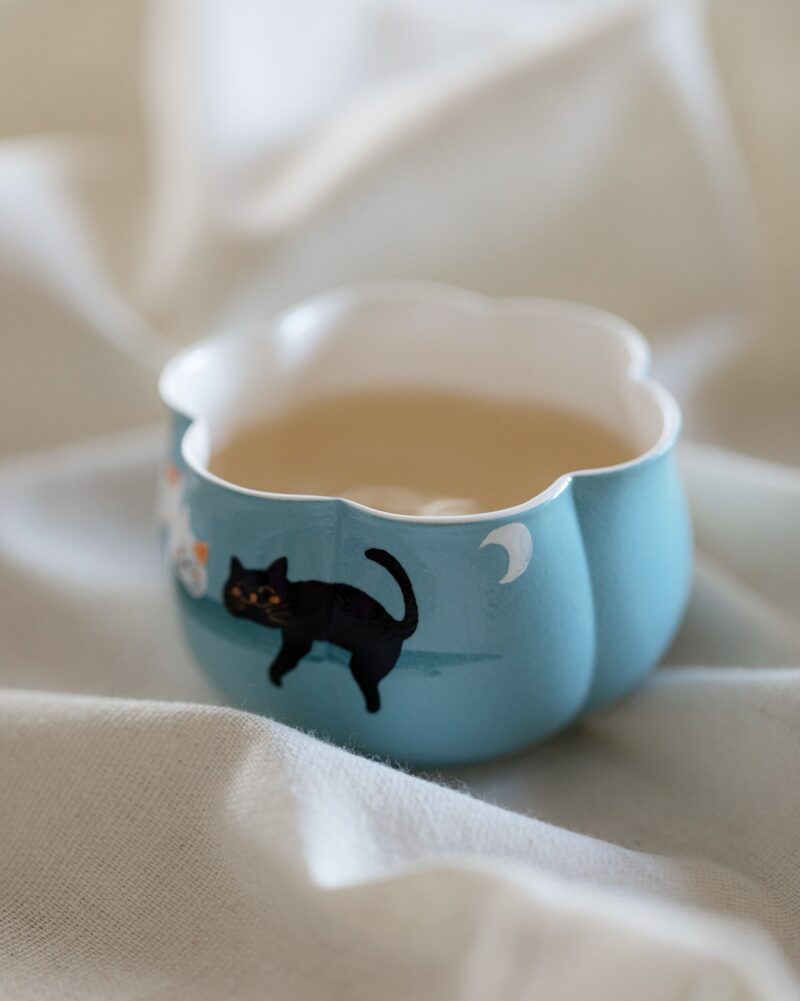 Creative Design Ceramic Dreamy Kitty 120ml Gaiwan
