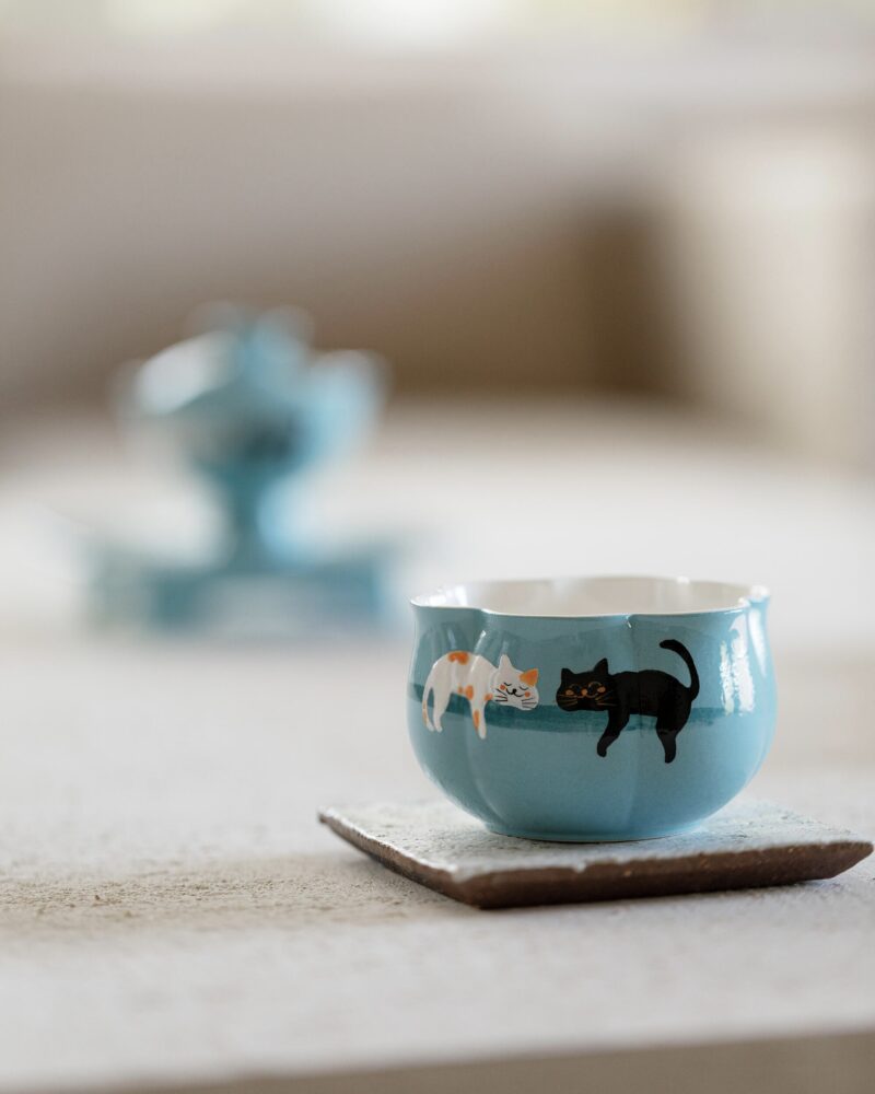 Creative Design Ceramic Dreamy Kitty 120ml Gaiwan