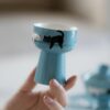 Creative Design Ceramic Dreamy Kitty 120ml Gaiwan