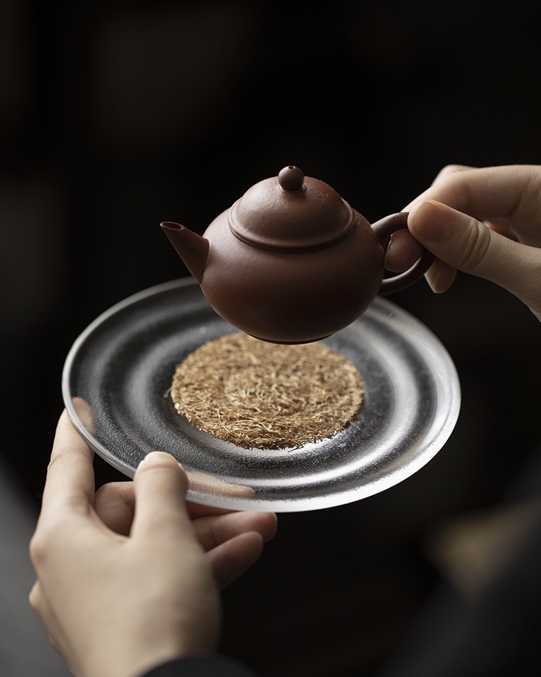 Elegant Thickened Frosted Glass Minimalism Tea Boat1 Elegant Thickened Frosted Glass Minimalism Tea Boat