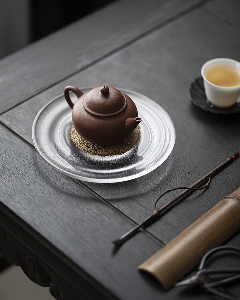 Elegant Thickened Frosted Glass Minimalism Tea Boat3 Elegant Thickened Frosted Glass Minimalism Tea Boat