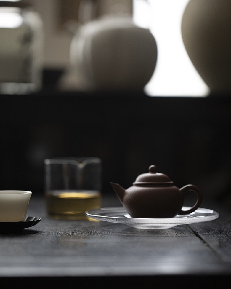 Elegant Thickened Frosted Glass Minimalism Tea Boat4 Elegant Thickened Frosted Glass Minimalism Tea Boat