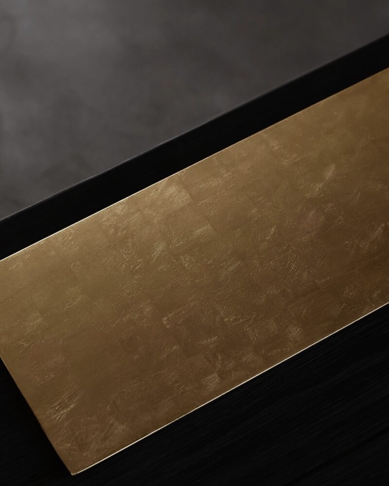 Handmade Traditional Lacquer Wood Golden Leaf Tea Tray11 Handmade Traditional Lacquer Wood Golden Leaf Tea Tray