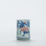 Hand-painted Qinghua Ceramic Watermelon Pattern 30ml Aroma Tea Cup