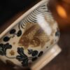 Gold Painting Qinghua Hand-painted Ceramic Fish and Algae 120ml Host Tea Cup