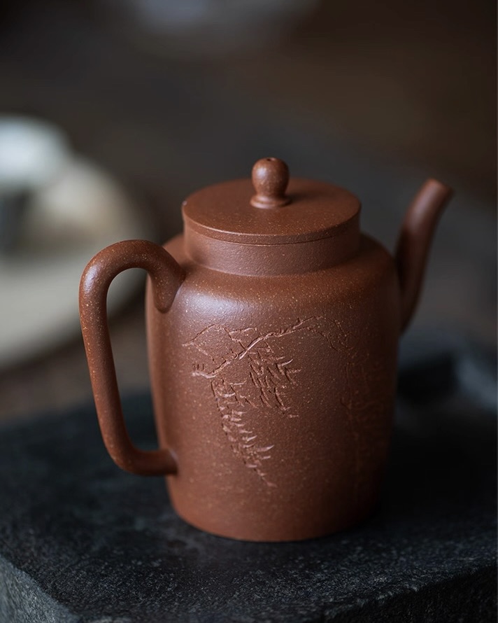 Half Handmade Jiang Po Ni Ji Zhi 175ml Yixing Teapot