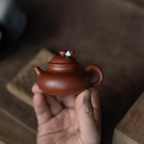 rong tian - 1 Half Handmade Zhao Zhuang Zhuni Rong Tian 65ml Yixing Teapot