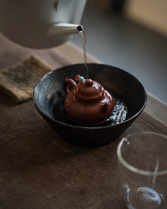 Half Handmade Zhao Zhuang Zhuni Rong Tian 65ml Yixing Teapot