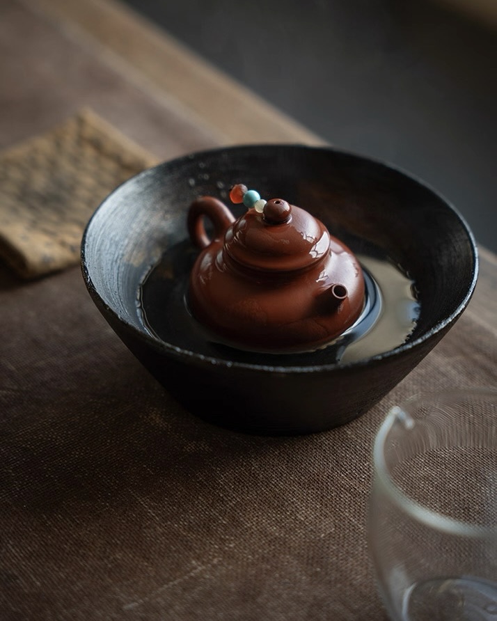 Half Handmade Zhao Zhuang Zhuni Rong Tian 65ml Yixing Teapot