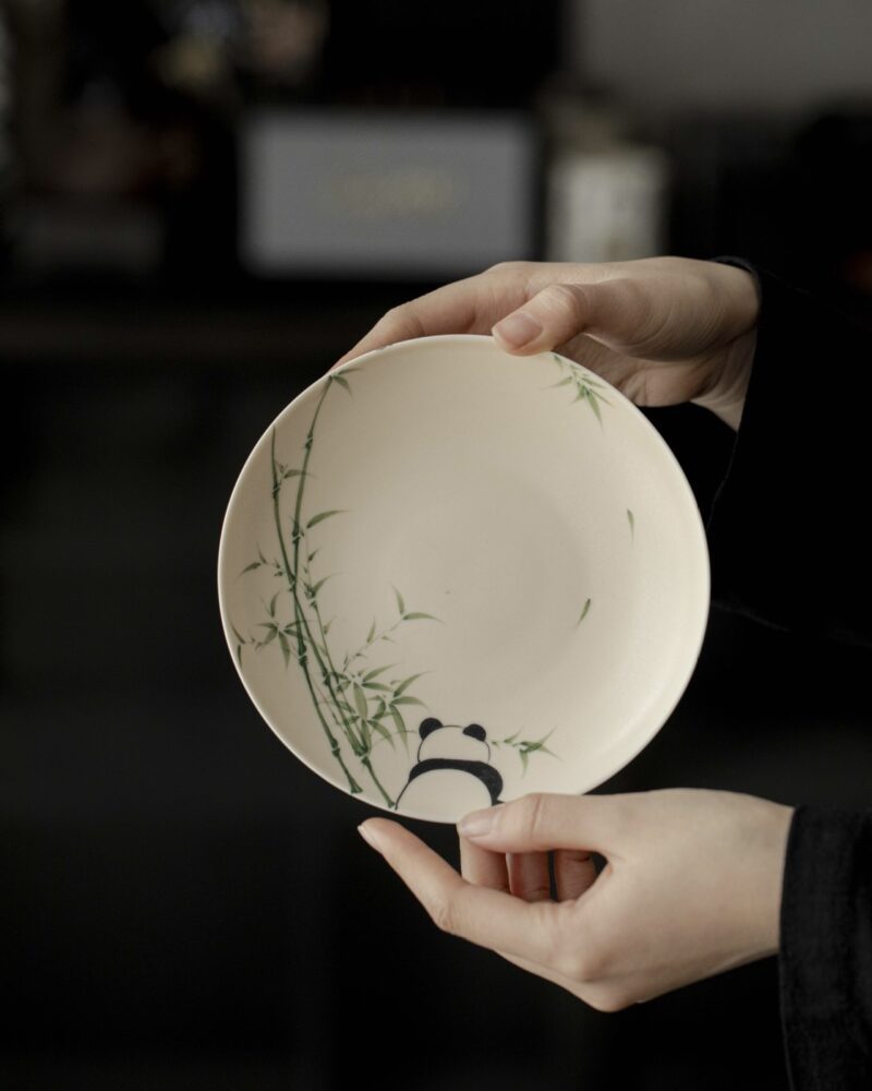 Hand-painted Ceramic Panda & Bamboo 180ml Chinese Teapot10 Hand-painted Ceramic Panda & Bamboo 180ml Chinese Teapot